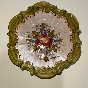 Orvieto Italy Rose floral bowl decorative